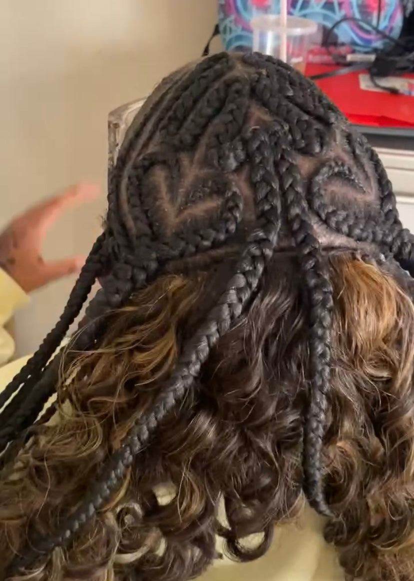 DESIGNER BRAIDS WITH WEAVE IN